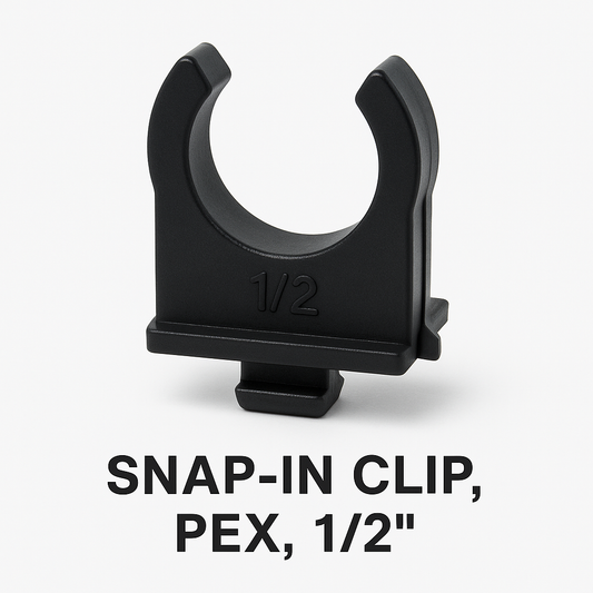 Snap-in Clip, Pex, 1/2"