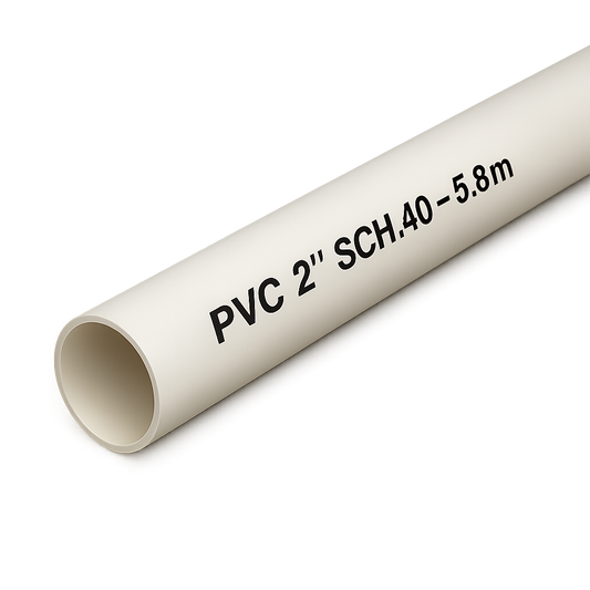Pipe, PVC 2" SCH.40 - 5.8m