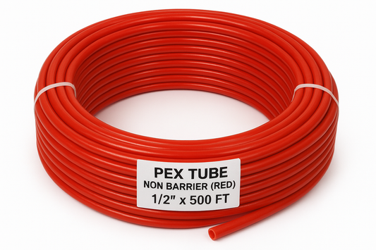 Pex Tube, Non Barrier (Red), 1/2" x 500ft