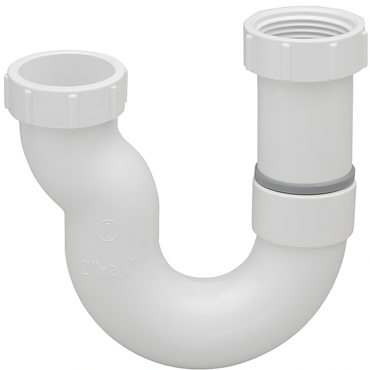 P-Trap, PVC DWV, 2"