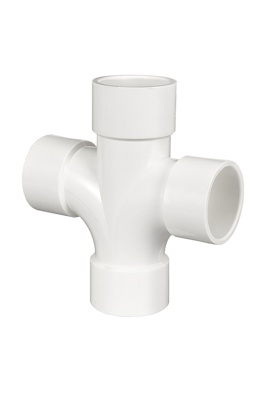 Double Tee, Sanitary DWV PVC, 2"