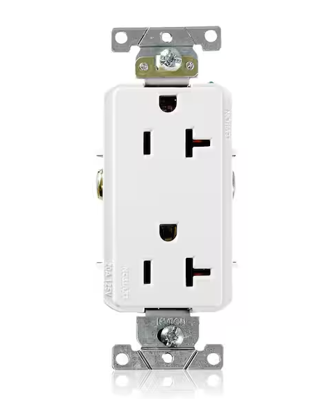 Duplex Receptacles, 125V, 20A, White