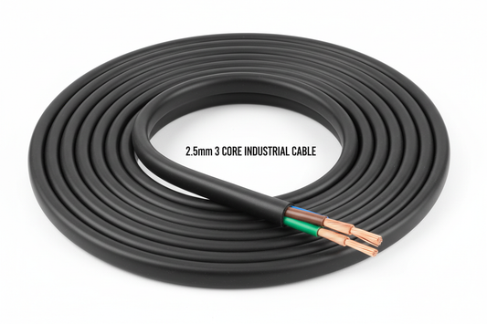 Cable, Rubber, 3 Core, 2.5mm
