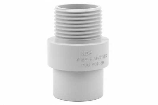 Conduit End, Male, 4" pvc
