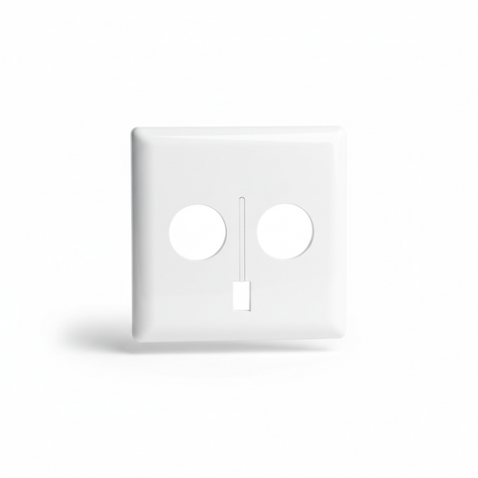 electrical Plate, PVC, Square, 4"