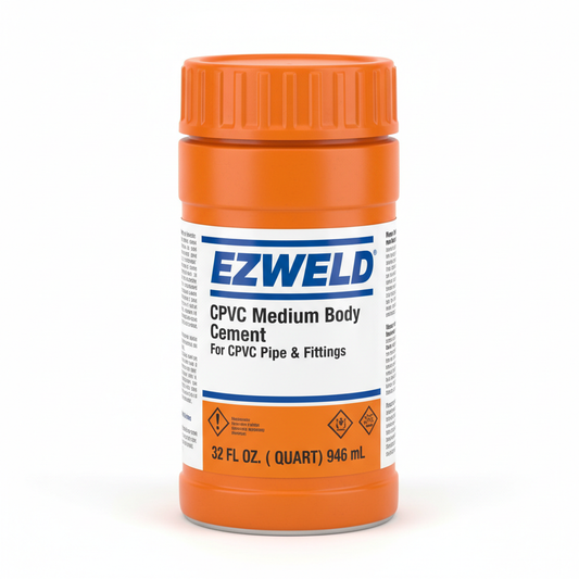 Pipe Cement, CPVC, Medium Body, Orange, 32oz - EZWELD