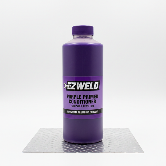 Pipe Primer Conditioner, PVC & CPVC, Purple - EZWELD