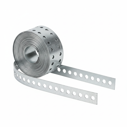 Plumber's Tape, Galvanized, Perforated