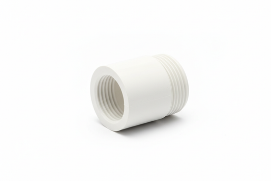 Reducing Bushing, Threaded, 1" x 1/2" pvc white