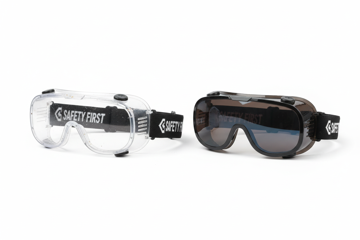 Safety Goggles / Protective Eyewear (Clear and Dark)