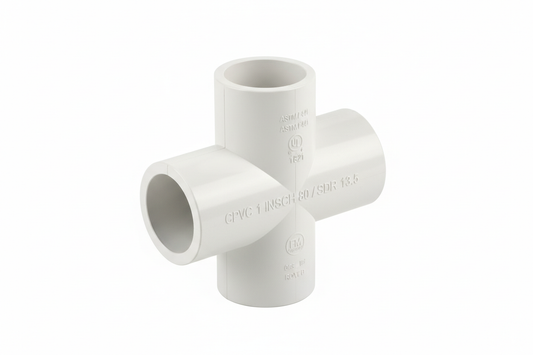 Tee, CPVC, Fire Rated, 1" white