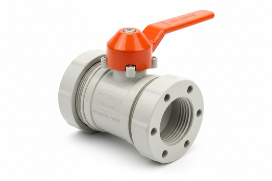 Union Ball Valve, CPVC, SCH80, 3/4"